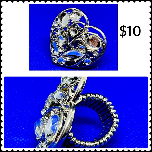 Heart adjustable ring - Picture 1 of 1